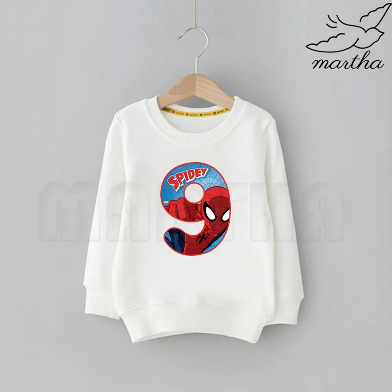 Толстовка с капюшоном рисунком Человека паука для маленьких детей на день