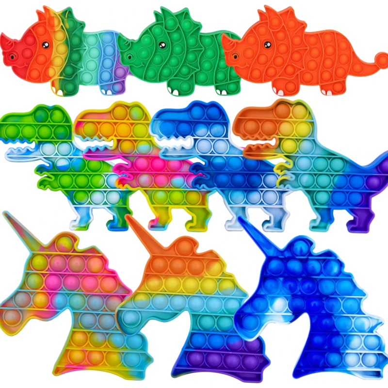Динозавр Непоседа упаковка игрушек для детей раннего образования силиконовый
