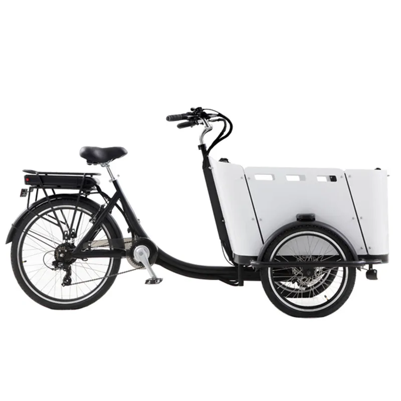 Открытый три колеса электрический скутер Электрический трехколесный грузовой