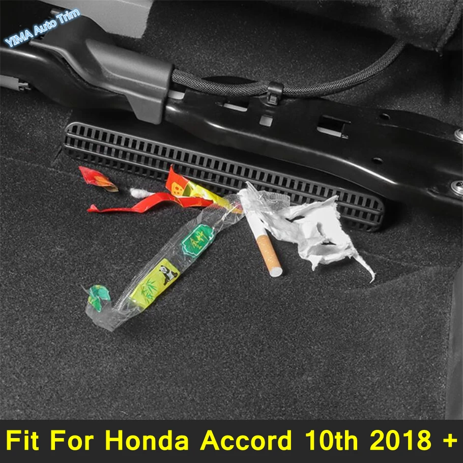 

2PCS Car Seat AC Heat Floor Air Conditioner Duct Vent Outlet Grille Cover Trim Fit For Honda Accord 10th 2018 - 2022 Accessories