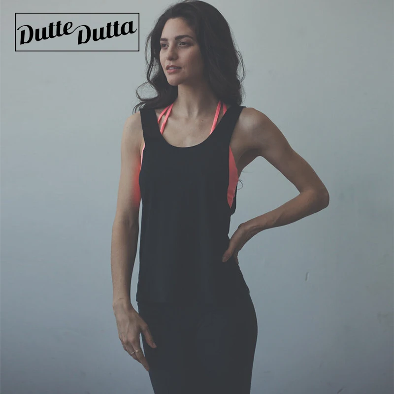 Женская спортивная одежда футболка для фитнеса майка с открытой спиной