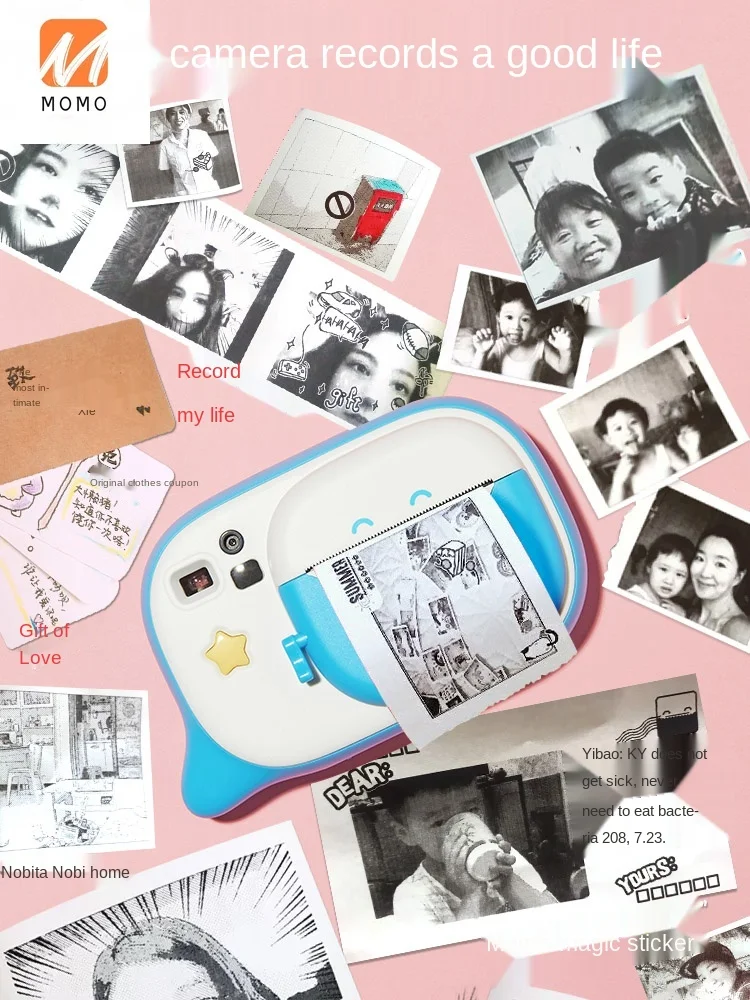 

for Comicam Chicken Rainbow Camera Children Kaman Can Take Photos for Polaroid Camera Toy Photo Printer