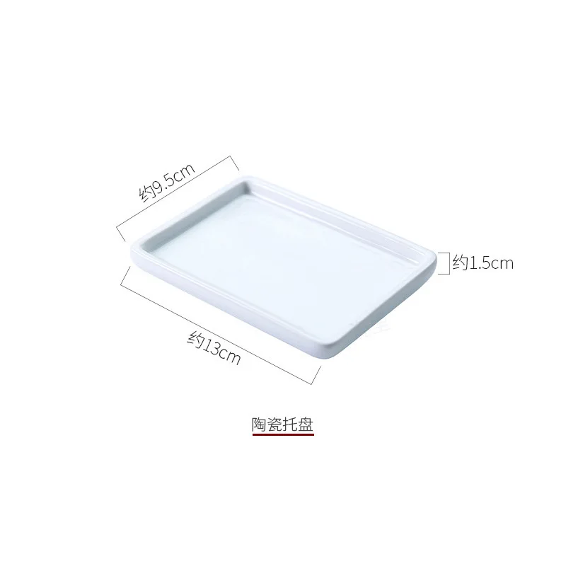 Stainless Steel Case Dish Tray Drain Soap Stand Container Box Soap Holder Ceramic Bathroom Accessories enlarge