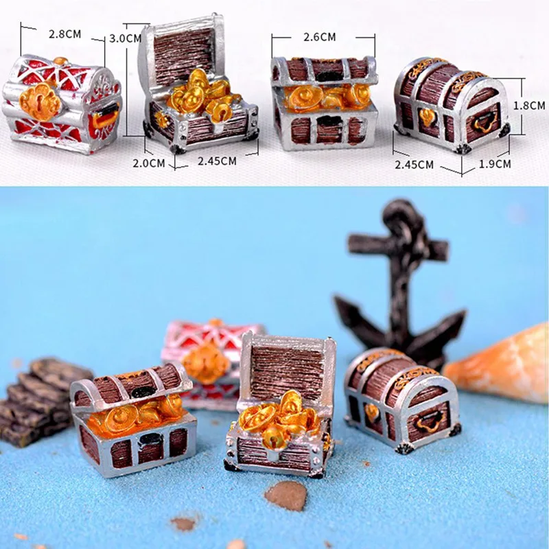 Сундук с сокровищами Античная Творческий аквариум декорация для аквариума