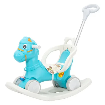 

New children's rocking horse Trojan horse infant early education sliding music car male and female baby gifts