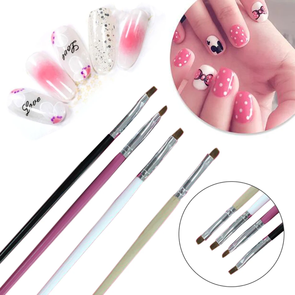Рисование резьба ручка маникюрная щетка для ногтей акриловая из соболя кисти