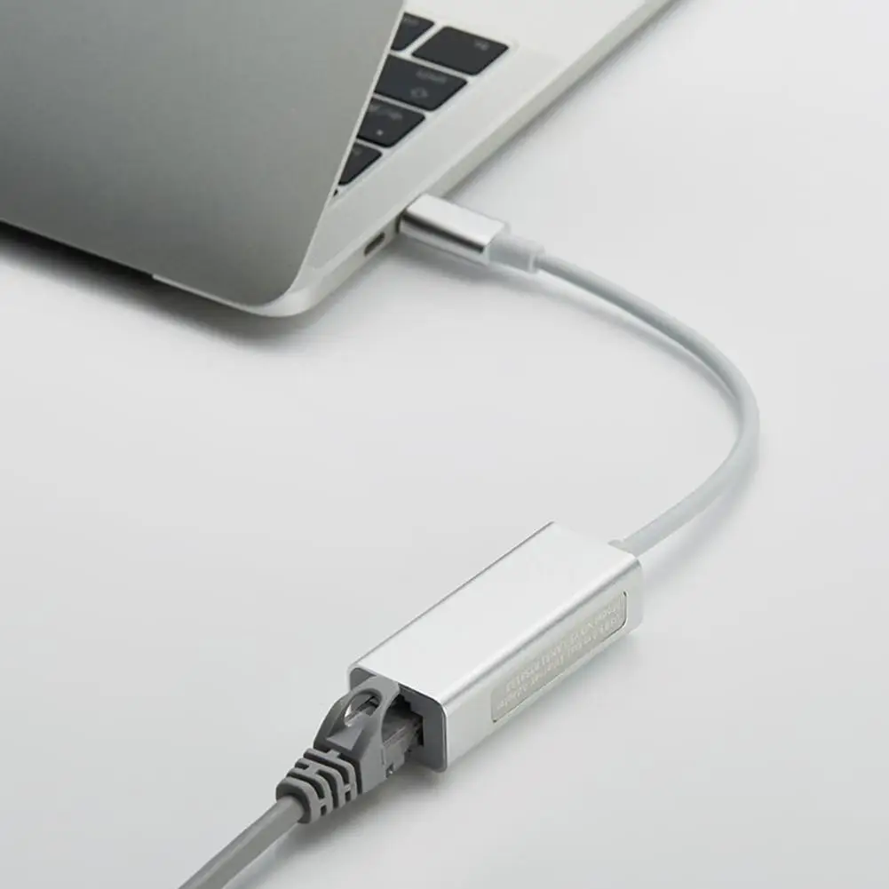 DishyKooker USB C к Ethernet адаптер Тип RJ45 алюминиевый Lan Проводной для ПК и Mac|Адаптеры Type-C| |