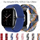 Плетеная петля для Соло для Huami Amazfit GTS 2 2e 2Mini, регулируемый эластичный нейлоновый ремешок для Amazfit Bip Lite 1S U pro