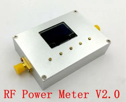 100KHZ-10GHZ RF Power Meter V2.0 + OLED PC Sofware 500mAh Battery CNC Case | Электроника