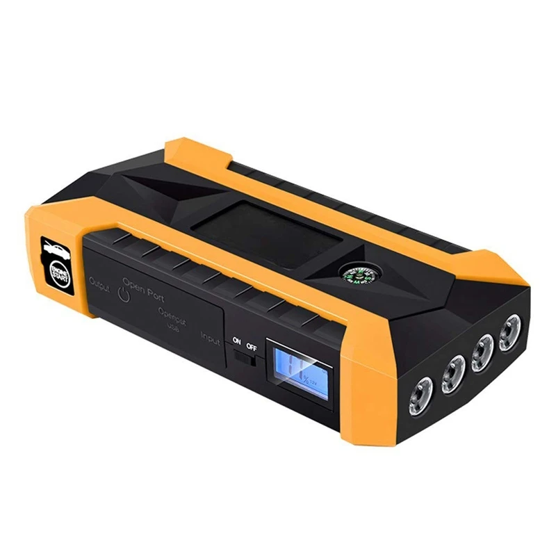 Автомобильный аварийный источник питания блок на 12 Вольт 20000 мАч В с 4 USB зарядными