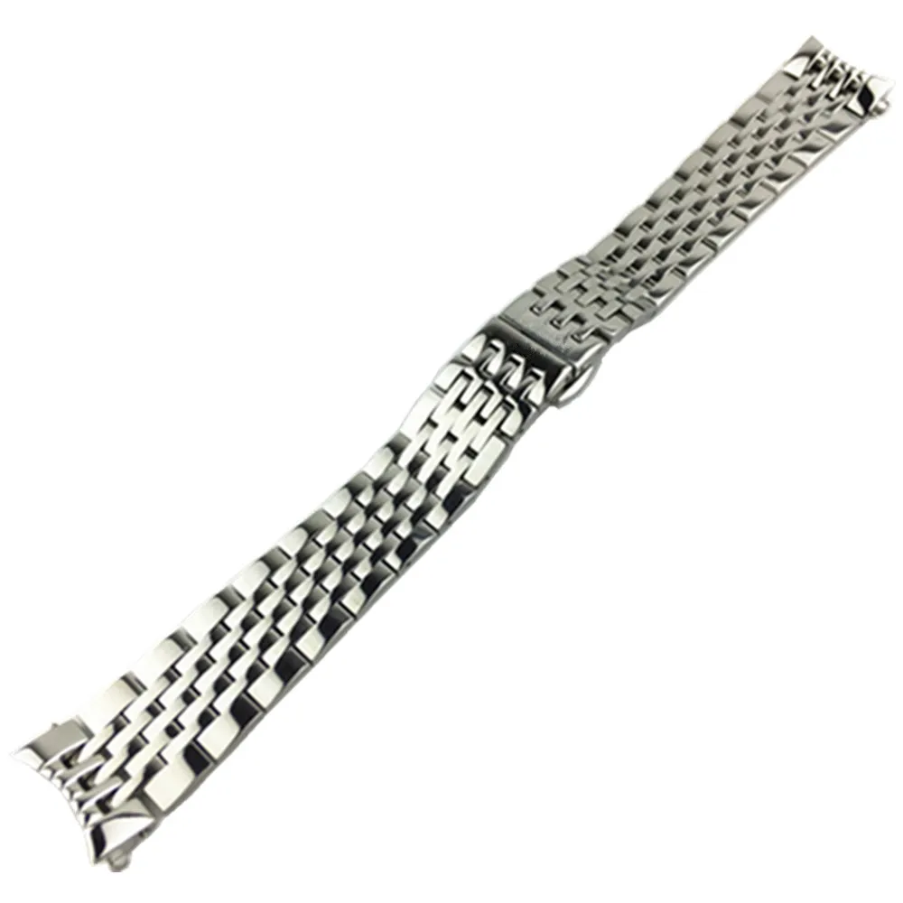 19mm 20mm Watch Strap For 1853 T41 Lelocle Watches Stainless Steel Watch Band Bracelet Male Butterfly Buckle Watchband
