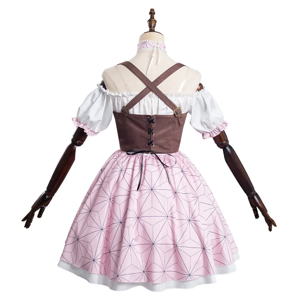 Костюм для косплея камадо незуко из аниме рассекающий демонов | Тематическая