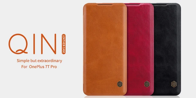 Для OnePlus 7 T/7 T Pro OnePlus 7/7 Pro/OnePlus 6/6 T/5 T/3t чехол NILLKIN Qin кожаный чехол-книжка с откидной крышкой чехол из натуральной кожи защитный чехол