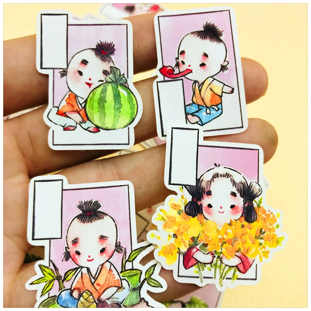 32 шт./упак. 2019 ручная нарисованная мультяшная Детская Наклейка Набор для