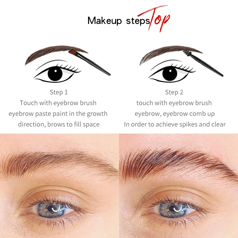 

Pudaier Eyebrow Dye Gel Waterproof Makeup Shadow For Eye Brow Wax Long Lasting Tint Shade Make Up Paint Pomade Cosmetic