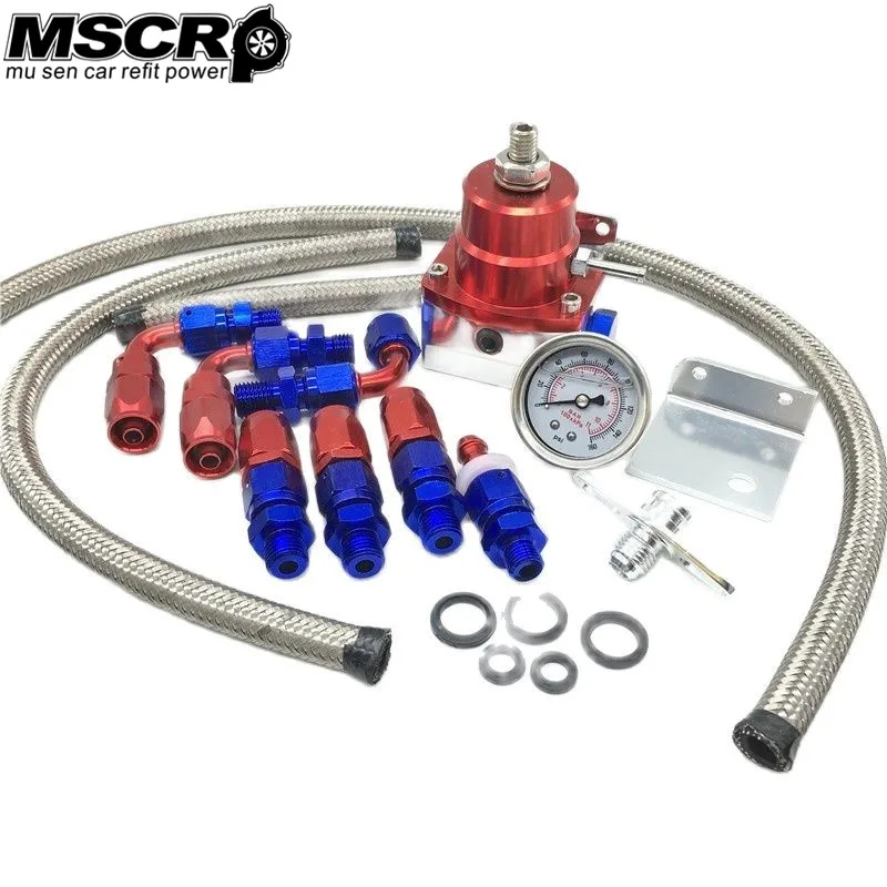 Универсальный Впрыснутый синий регулятор давления топлива жидкостный Манометр