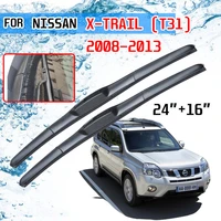 for nissan x trail t31 2008 2009 2010 2011 2012 2013 accessories car front windscreen wiper blades brushes cutter u type j hook