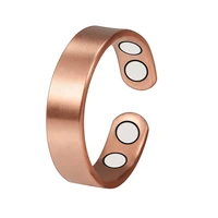 wollet jewelry pure red magnetic copper ring for women rose gold color arthritis rheumatism health care healing energy tri color