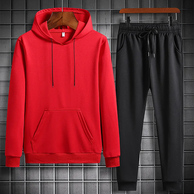 

(Hoodies+trousers)2020 Autumn hoodie new style Jacket and pants Men's fashion Hoodies high quality Sweatshirts men size M-5XL