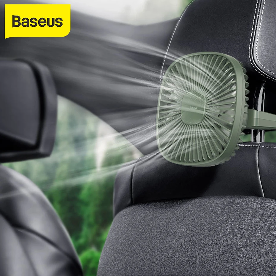 

Автомобильный Вентилятор Baseus, автомобильный вентилятор на заднем сиденье, вентилятор с автоматическим охлаждением на 360 градусов, ...