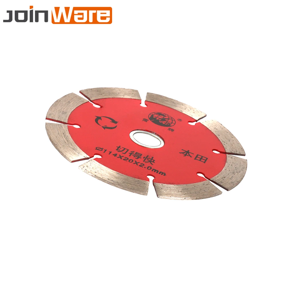 

Diamond Circular Saw Blades Disc Cutting Tools For Concrete Granite Ceramic 12MM Kerf Width 114MM Dia 4/5" Bore Metal Alloy