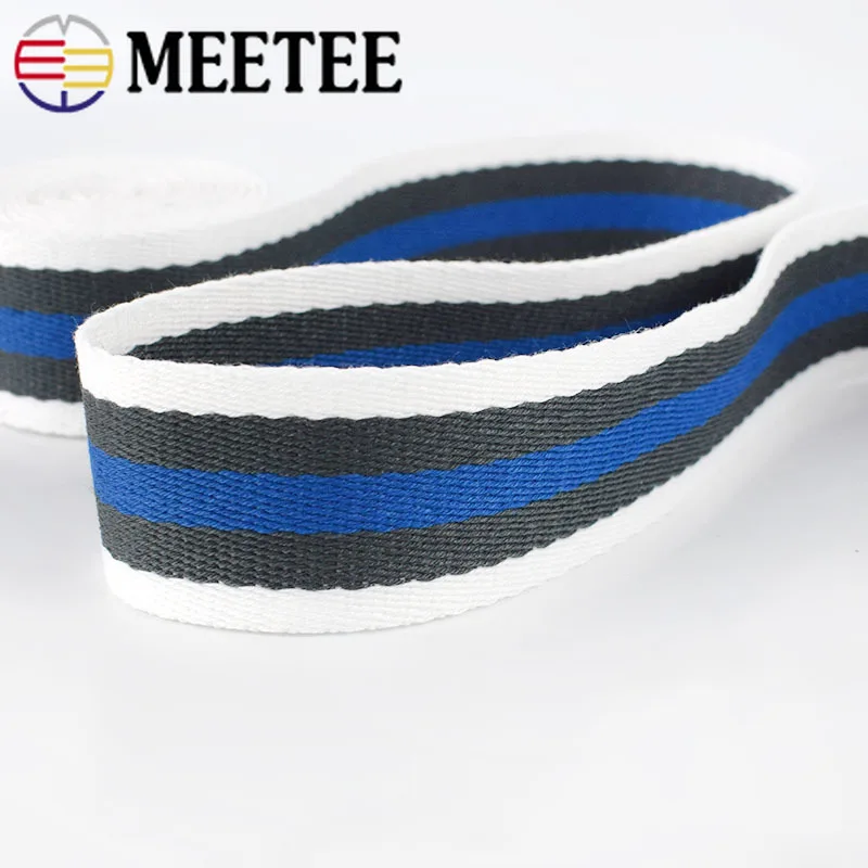Meetee Полиэстеровые ленты в полоску для рюкзака сумки ремешки Аксессуары