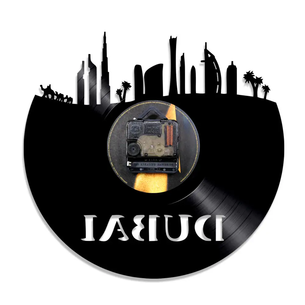 Часы настенные Объединенные Арабские Эмираты часы с виниловой пластинкой ОАЭ