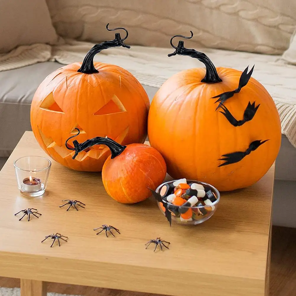 4 pPCs Pumpkin Stem DIY Handle Harvest Plastic Accessory Halloween Festival Foam Head | Дом и сад