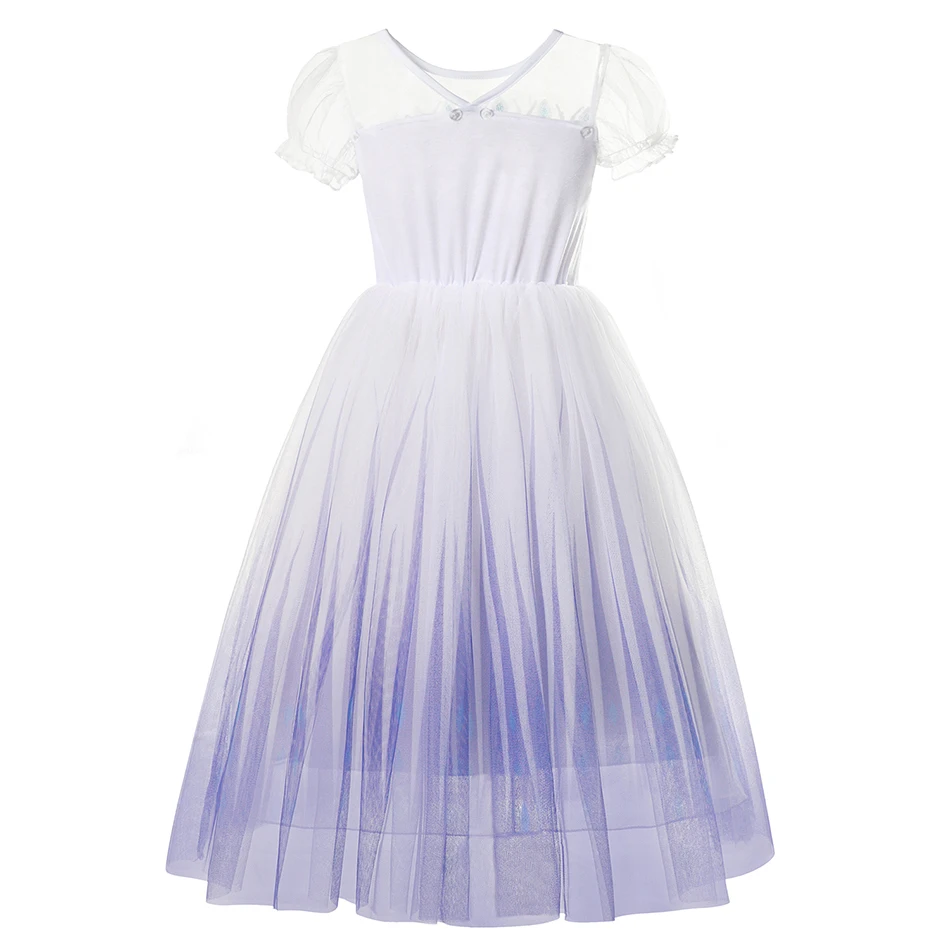 Платье принцессы Эльзы 2 нарядное платье Снежной Королевы для детей лучший