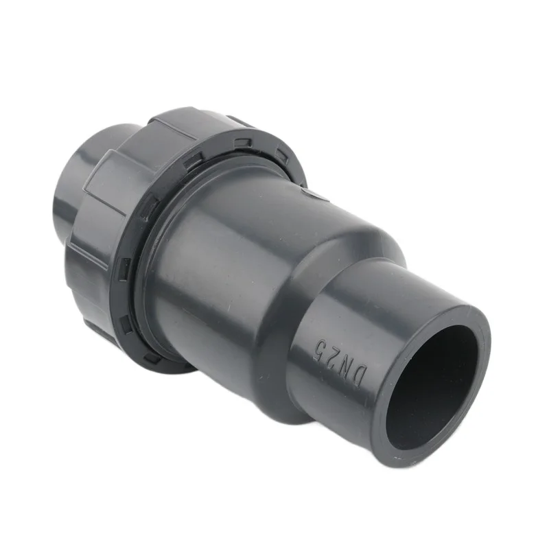 1pc 20 25 32 40 50mm PVC Check Valve One Way No-Return Aquarium Fish Tank Adapter Garden Irrigation Water Pipe Joints | Обустройство