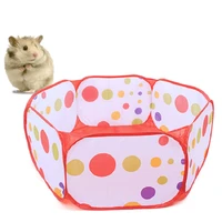 rainbow fence foldable small pet playpen house for rabbit hedgehog guinea pig chinchilla stocking playpen cage tent pet supplies