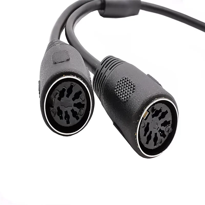 MIDI DIN 7-Pin Splitter Y Adapter male to 2 female cable 0.3m | Компьютеры и офис