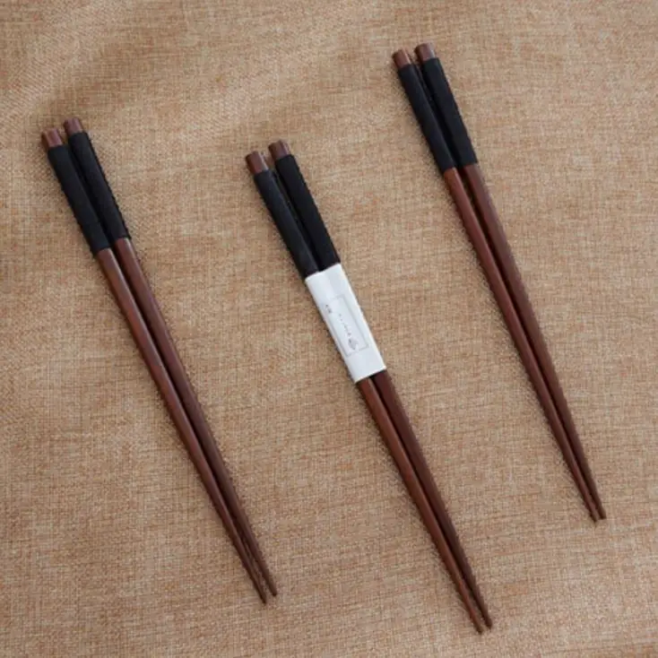 

500pair/lot 22.5cm Wood Chopsticks Cassia Siamea Wrapped Yarn Japanese Style Kitchen Dining Tableware Eco-friendly Wholesale