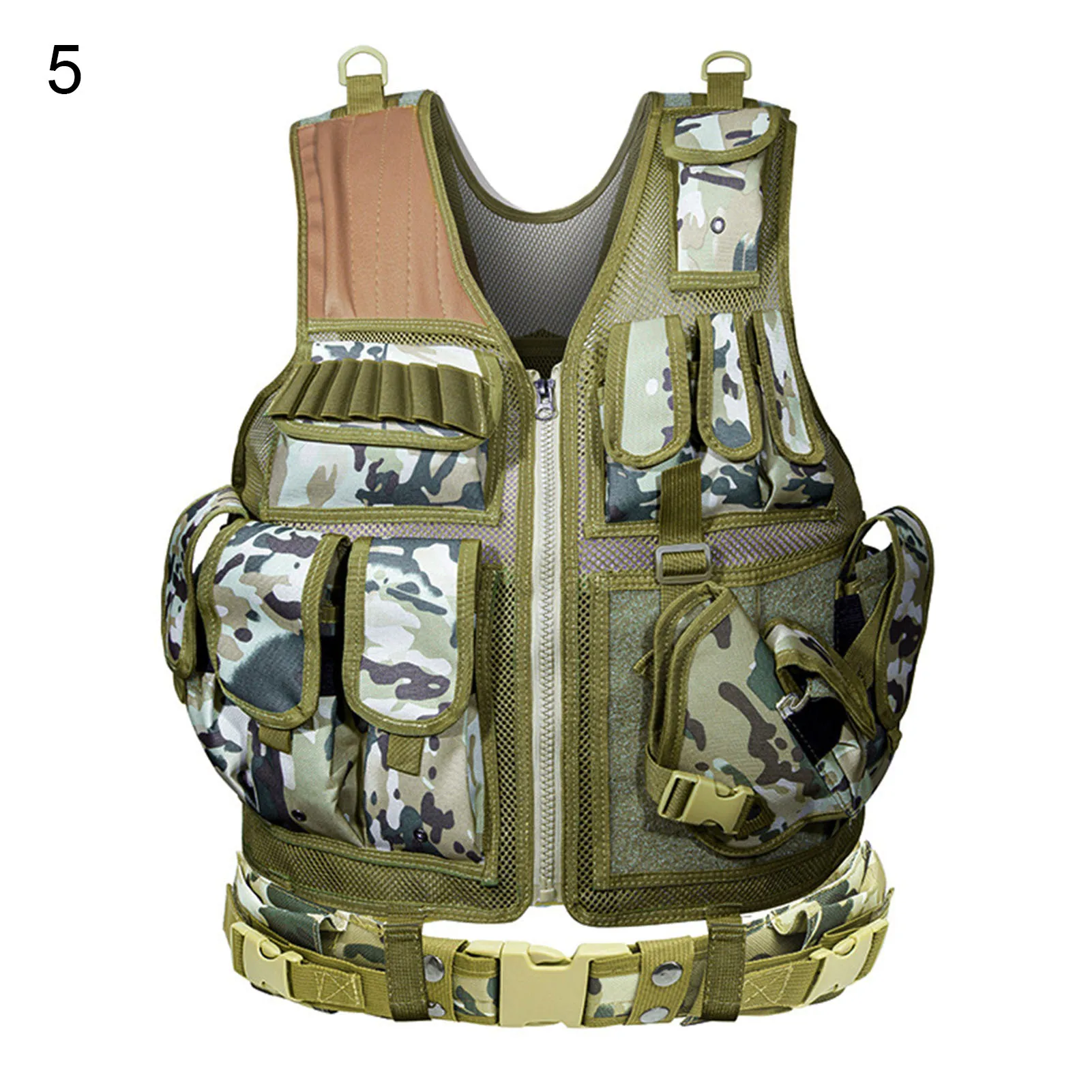 

Military Outdoor Hunting Camouflage Equipment Mesh Stab-resistant Breathable Protective Adjustable Vest for Airsoft Combat Acces