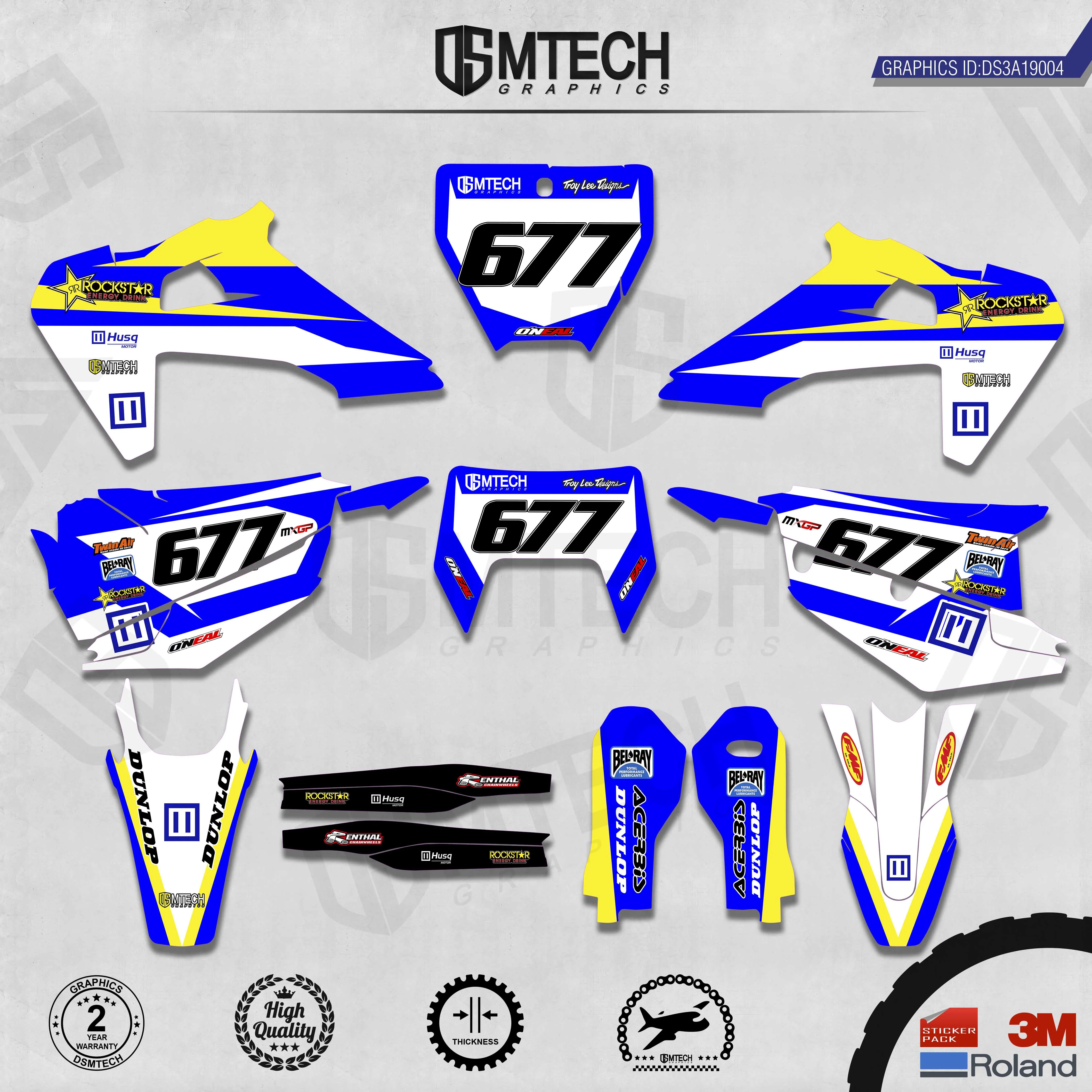 DSMTECH Customized Team Graphics Backgrounds Decals 3M Custom Stickers For TC FC TX FX FS 2019-2021 TE FE 2020-2022 004