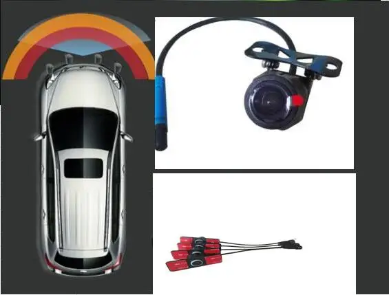 Оригинальная Автомобильная фронтальная камера монитор слепых зон Парктроник 4