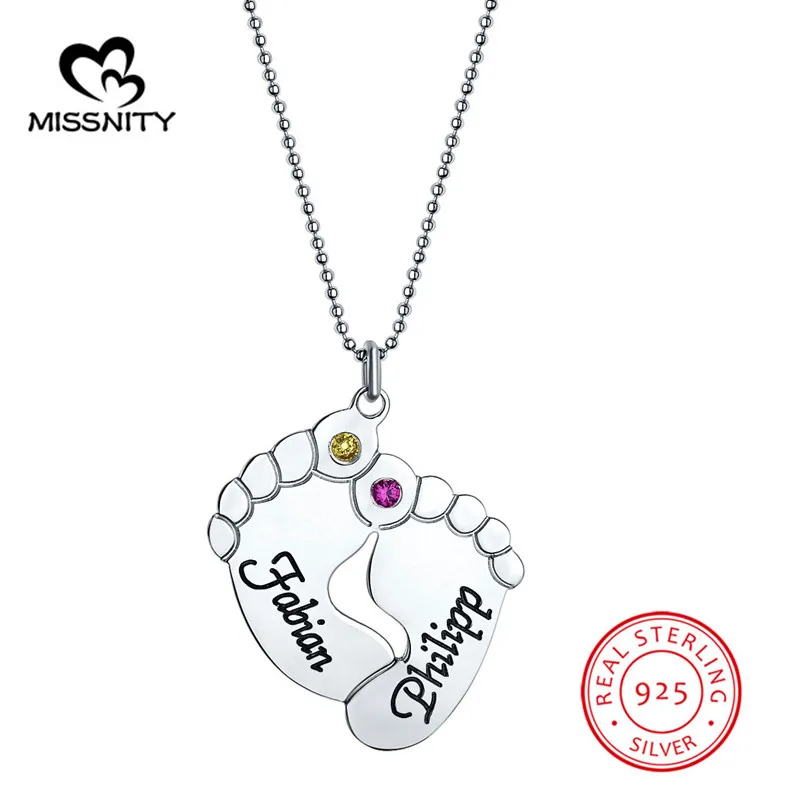 

Ожерелье с именем ножки для мамы, позолоченное серебро, 2 имени