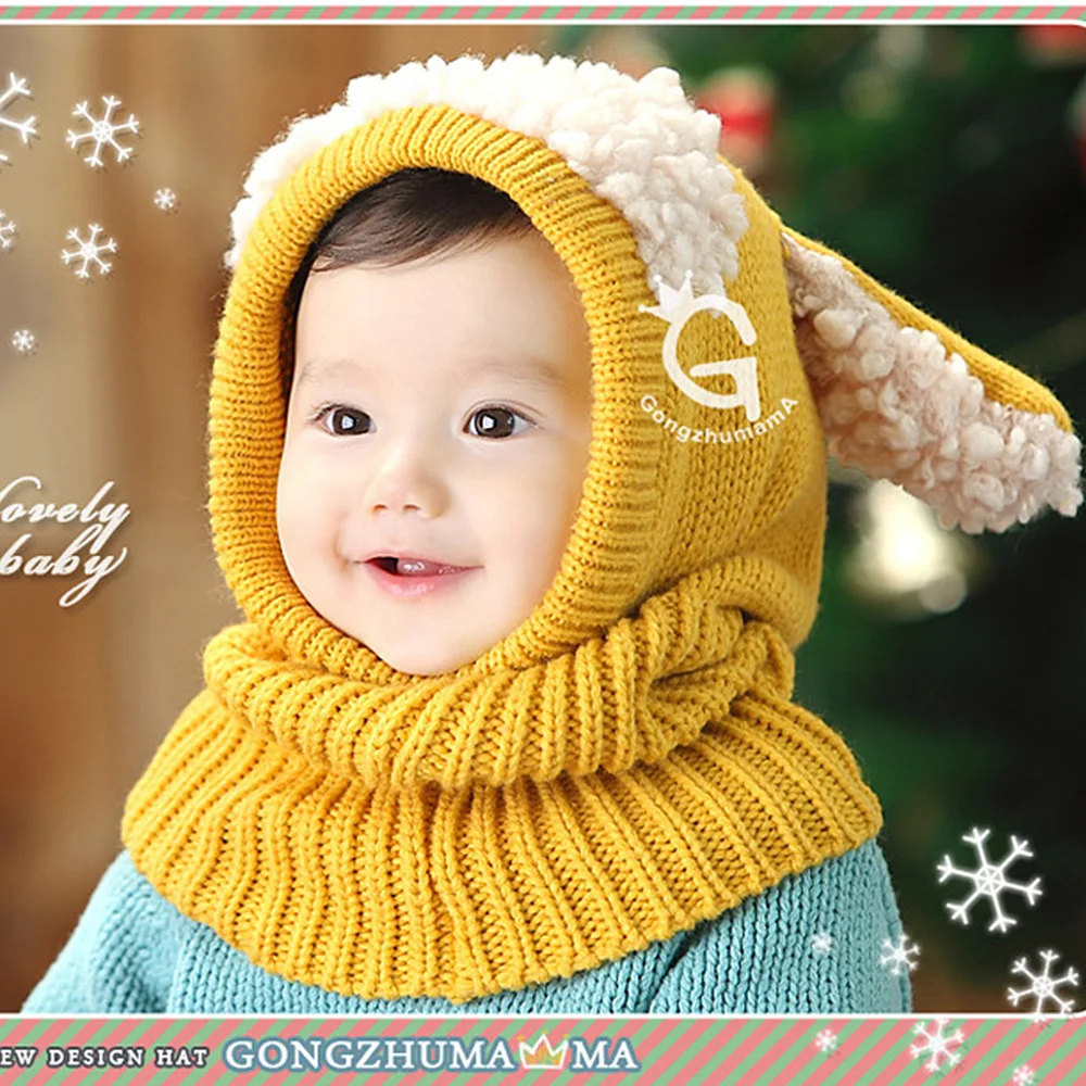 CYSINCOS зимняя теплая шапка для мальчиков и девочек шапки из меха ягненка милая