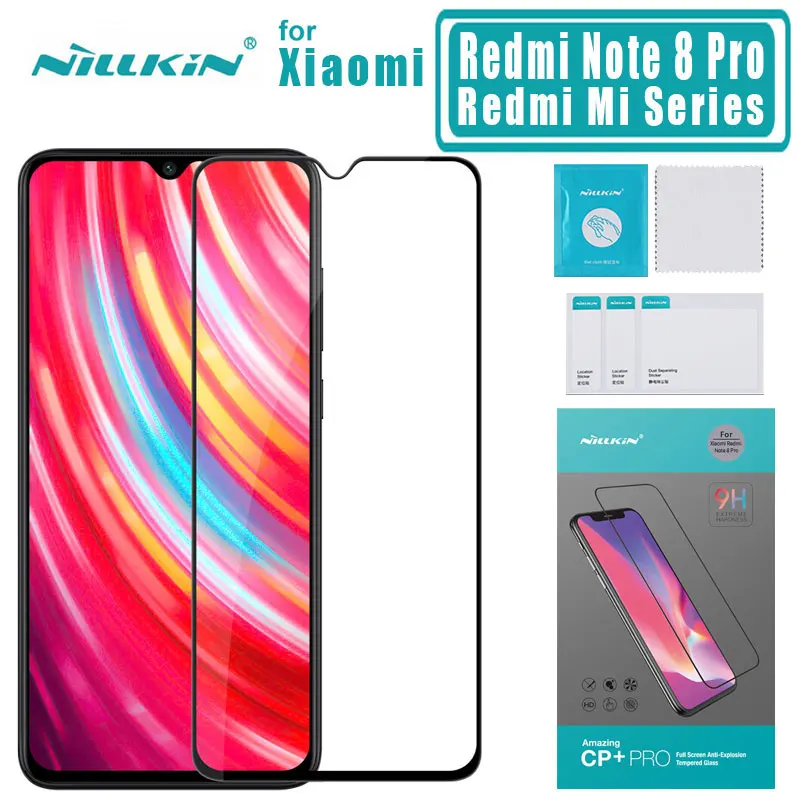 Для Xiaomi Redmi Note 8 Pro 7A K20 стекло Nillkin CP + PRO Полное покрытие закаленное Защита экрана |
