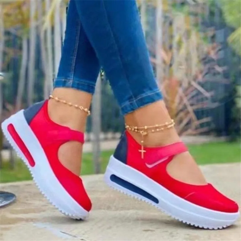 

Женские повседневные туфли больших размеров, модные римские лоферы, женская обувь с повышенной воздухопроницаемостью, кроссовки на толсто...