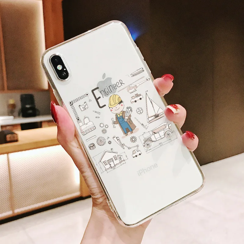 Силиконовый мягкий чехол для iPhone 11 11Pro X XS MAX 6 6s 7 8Plus 5 Φ SE XR 10 capa с изображением