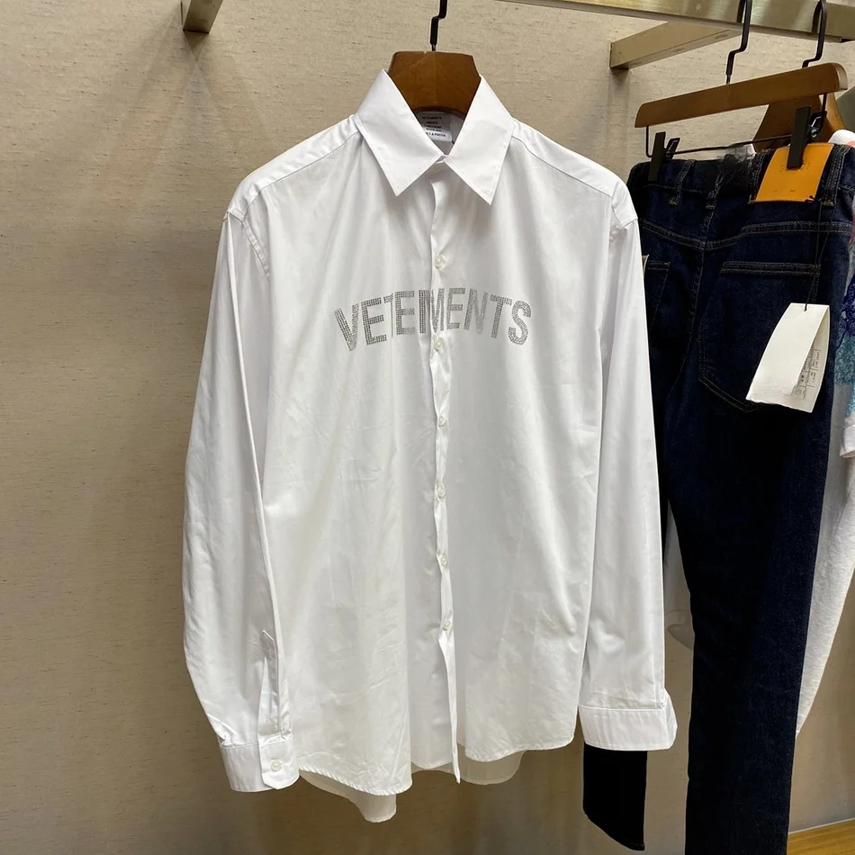 

Высококачественные светоотражающие женские рубашки с надписью 1:1, мужские рубашки с принтом спереди, винтажная рубашка с длинным рукавом