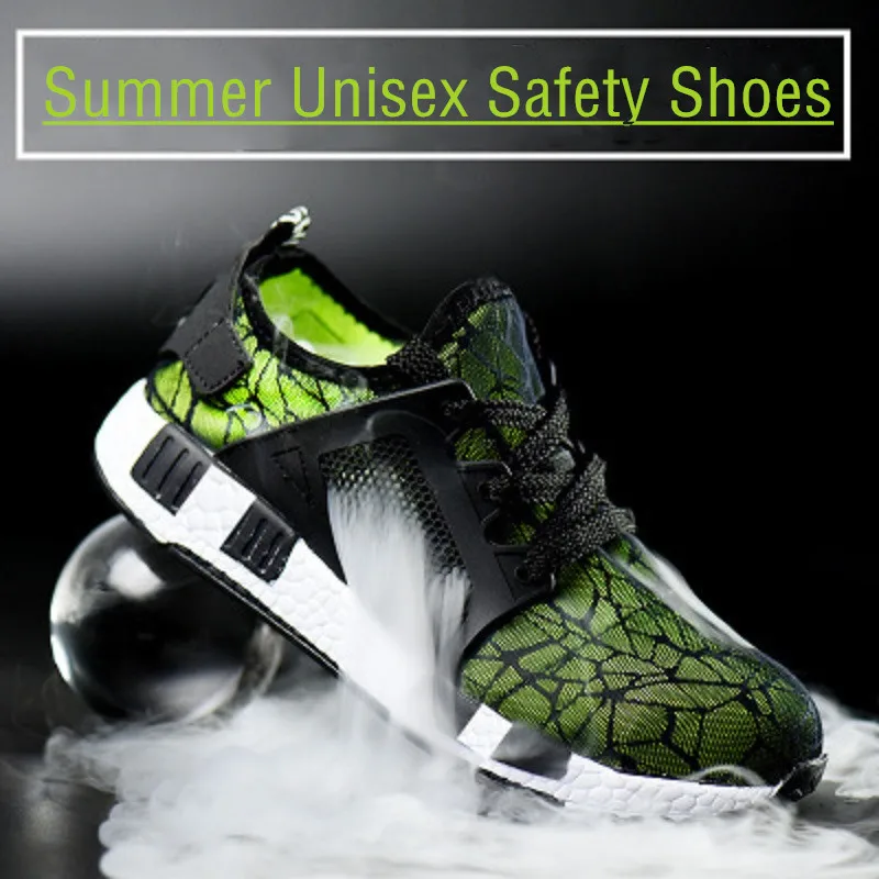 Сверхлегкие защитные кроссовки для женщин и мужчин спортивная Рабочая обувь