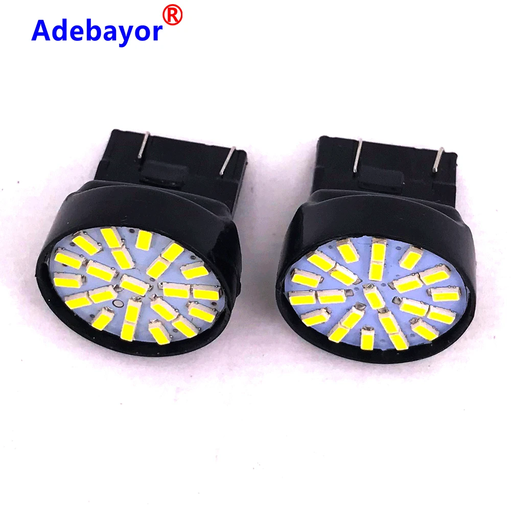 50x T20 светодиодный 7443 7440 W21/5W 22 1206 3014 SMD автомобильный Реверсивный резервный фонарь