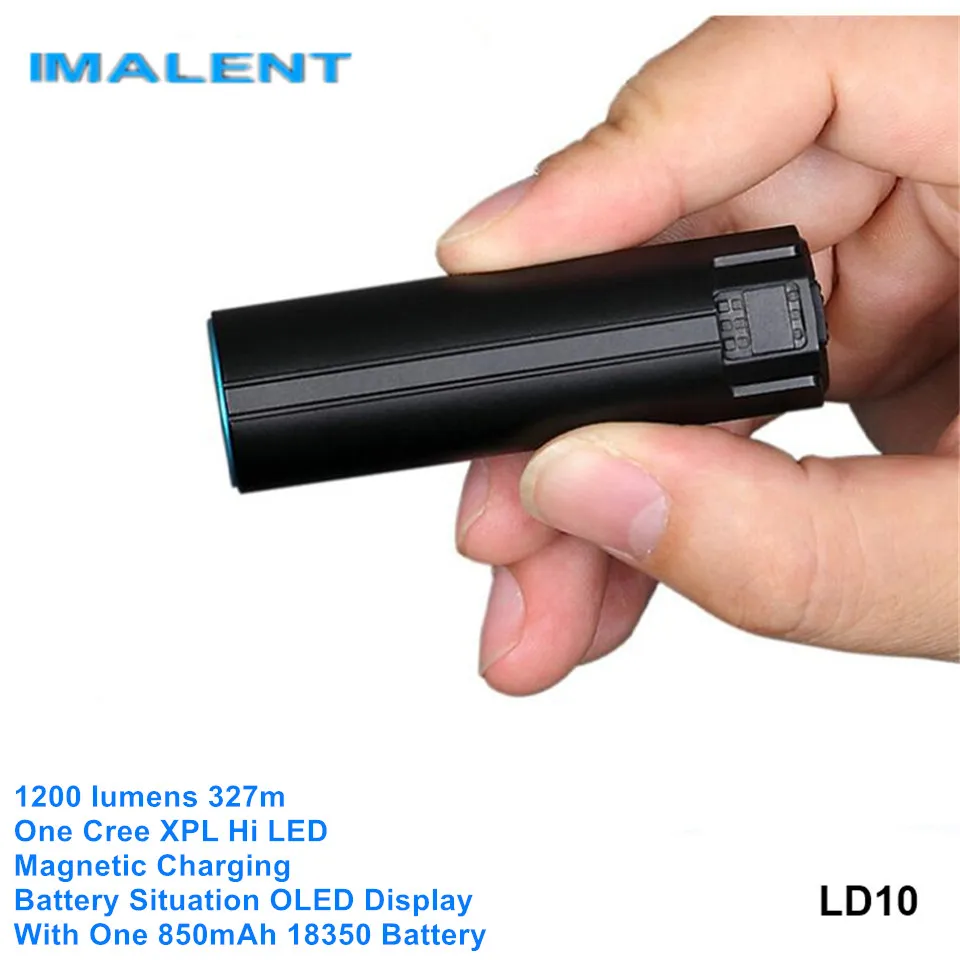 Фото Imalent LD10 O светодиодный магнитный USB Перезаряжаемый Аккумулятор EDC фонарик высокой