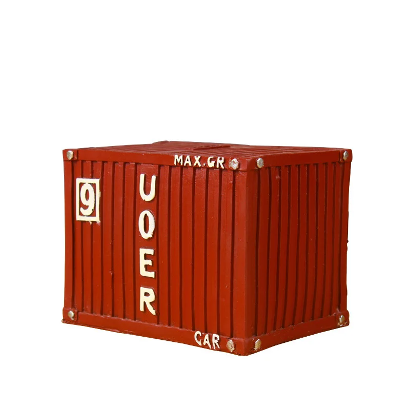 Американский ретро ностальгические чемодан Копилка из смолы в винтажном стиле