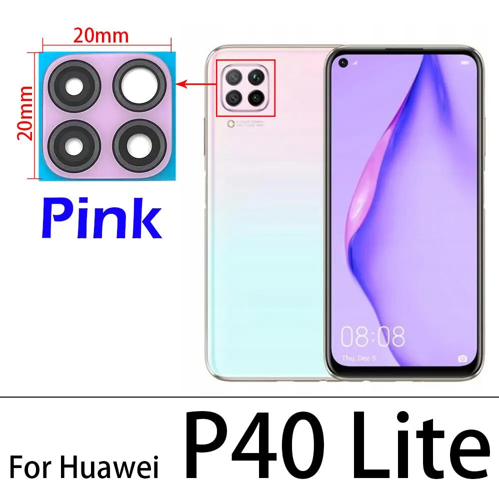 Стекло для объектива задней камеры Huawei P20 P30 P40 Lite Pro Lite5G E 2 шт.|Корпусы и рамки