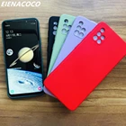 Оригинальный квадратный жидкий силиконовый чехол для Samsung Galaxy A52, A72, S8, S9, S10, S21 Plus, A50, A51, A71, A31, A21S, M31, M30S, Note 20