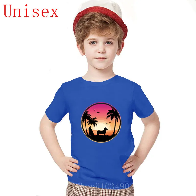 2020 new romper High Quality Corgi-at Beach Harajuku cool Casual funny Unisex Boys Clothes cute kids clothes girls boy | Детская одежда