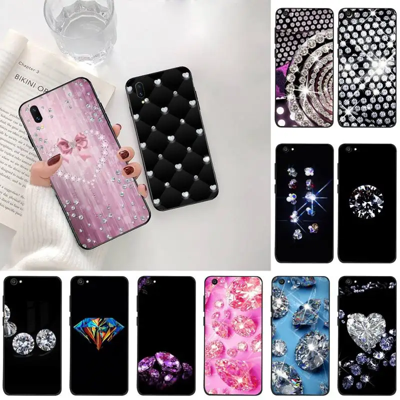 

Rhinestone diamonds Phone Case For Vivo Y91c Y17 Y51 Y67 Y55 Y93 Y81S Y19 V17 vivos5